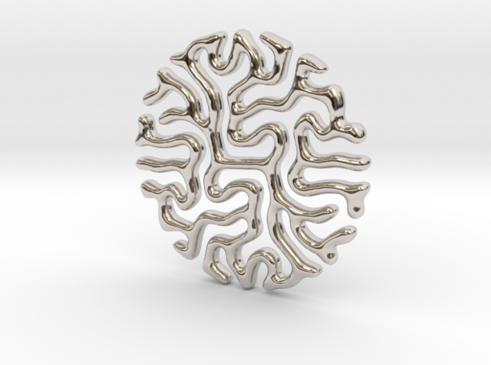 Reaction Diffusion Pendant II 3d printed