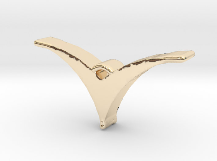 Bird pendant/necklace 3d printed