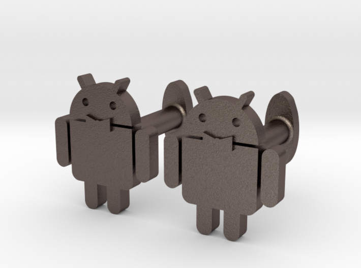 Android-cufflink 3d printed