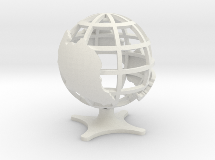 Globe of Malaysia 3d printed