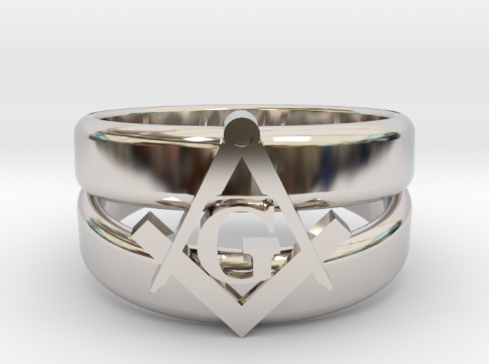 Masonic Ring, Mens size 11.5 3d printed 