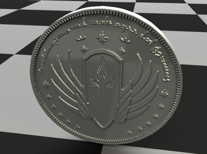 Gondorian Coin 3d printed 