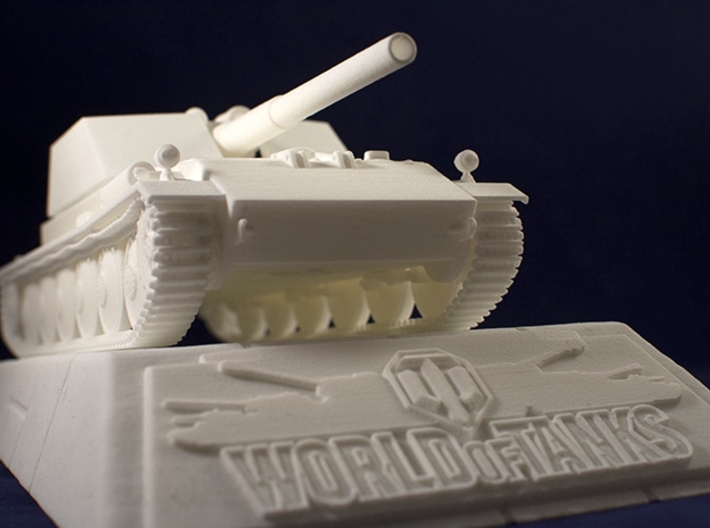1:35 Rhm.-Borsig Waffenträger from World of Tanks  3d printed Photo of printed model on stand. Stand is sold separately