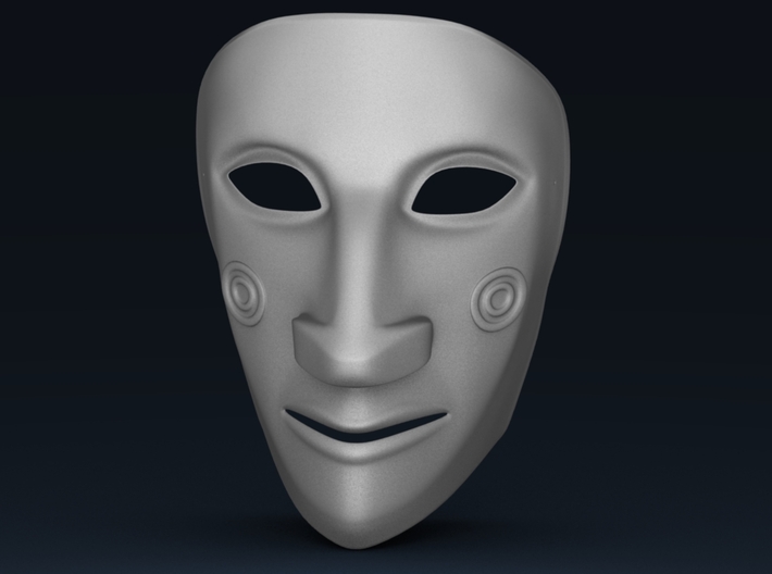 EmptyHeaded Mask (Male) 3d printed