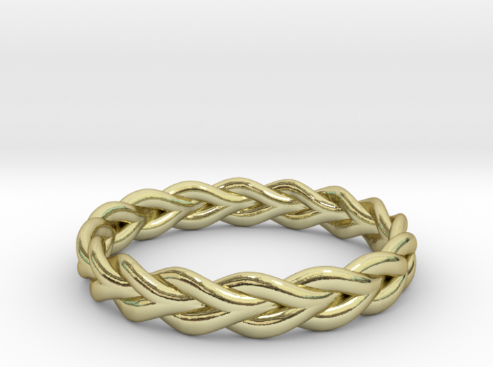 Ring of braided rope 3d printed
