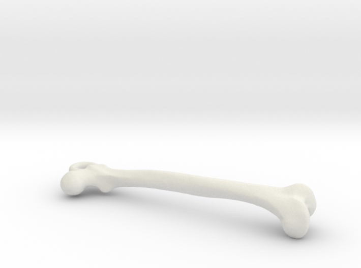 Femur bone pendant 3d printed