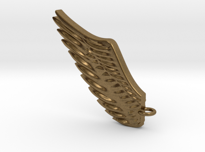 Wing pendant 3d printed