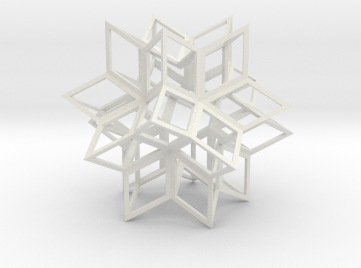 Rhombic Hexecontahedron, Open 3d printed
