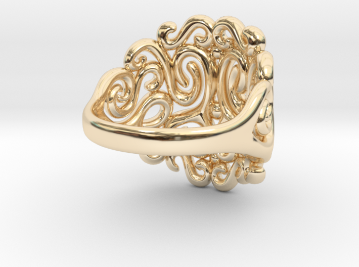 Arabesque Ring 3d printed