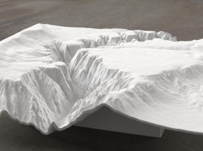 8'' Black Canyon of the Gunnison, CO, WSF 3d printed Radiance rendering
