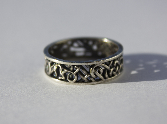 Viking Ring - size 10 1/2 (20.22mm) 3d printed 