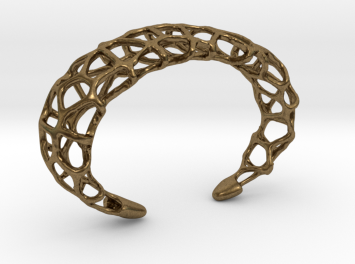 Cuff Design - Voronoi Mesh with Large Cells 3d printed