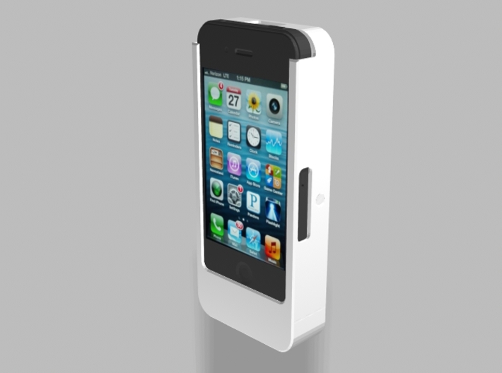 iPhone4/4s Camera Mount 2500mah Charger with USB O 3d printed