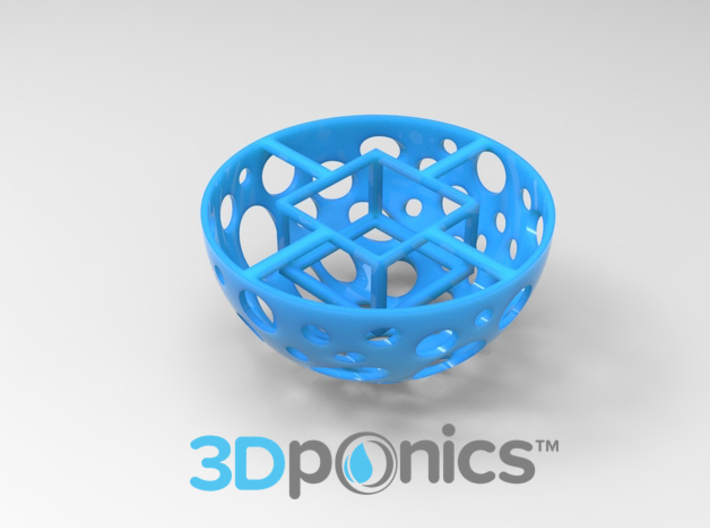 Grow Media Basket (Version 1) - 3Dponics 3d printed Grow Media Basket (Version 1) - 3Dponics Drip Hydroponics