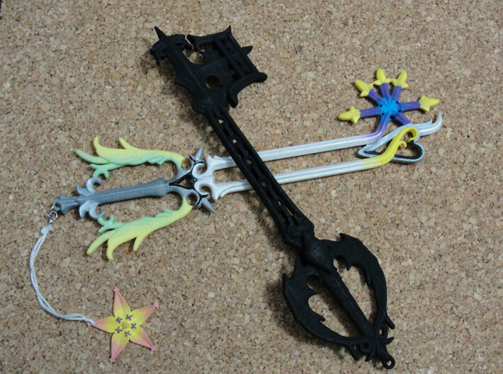 Kingdom hearts Oblivion Keyblade MSD size 3d printed