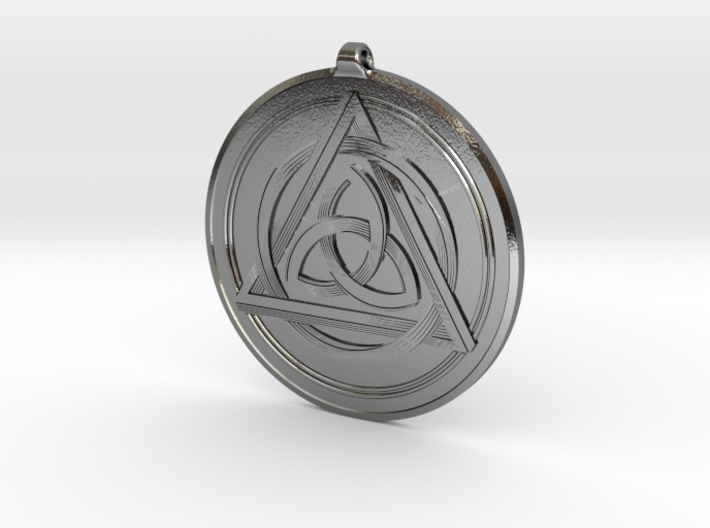 Doublesided Celtic Knot Pendant ~ 44mm(1 3/4 inch) 3d printed 