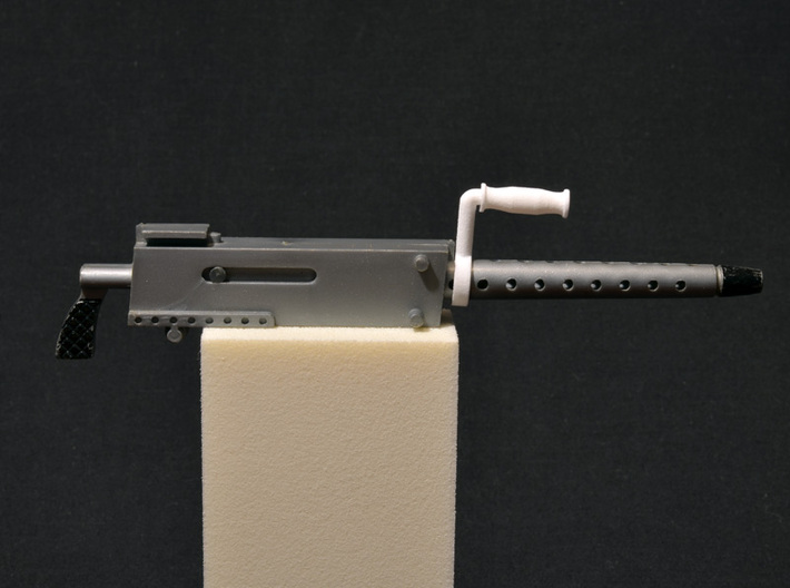 M1919 .30 Cal Machine Gun Bale for 12" GI Joe 3d printed WSF Polished on MG barrel