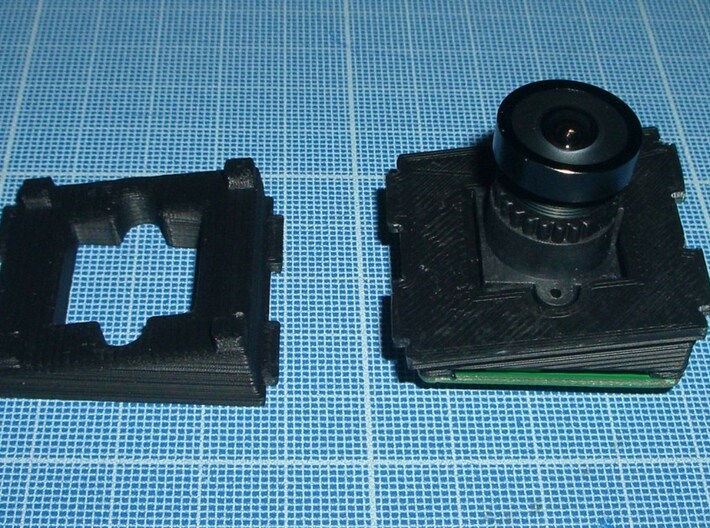 Tilted camera holder for ZMR250 3d printed 