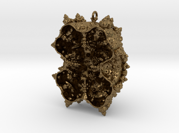 Fractal Pendant - It's what's inside that counts 3d printed