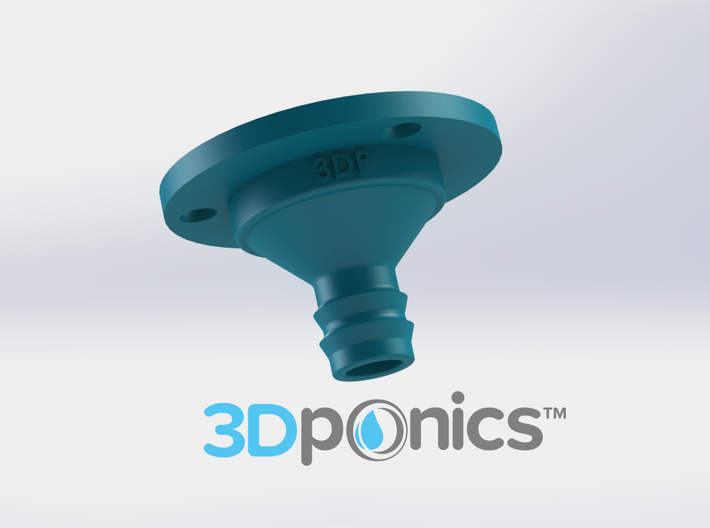 Drip Nozzle (3/4 Inch, 4 Holes) - 3Dponics  3d printed Drip Nozzle (3/4 Inch, 4 Holes) - 3Dponics Drip Hydroponics