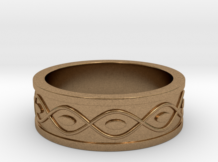 Ring with Eyes - Size 5 3d printed