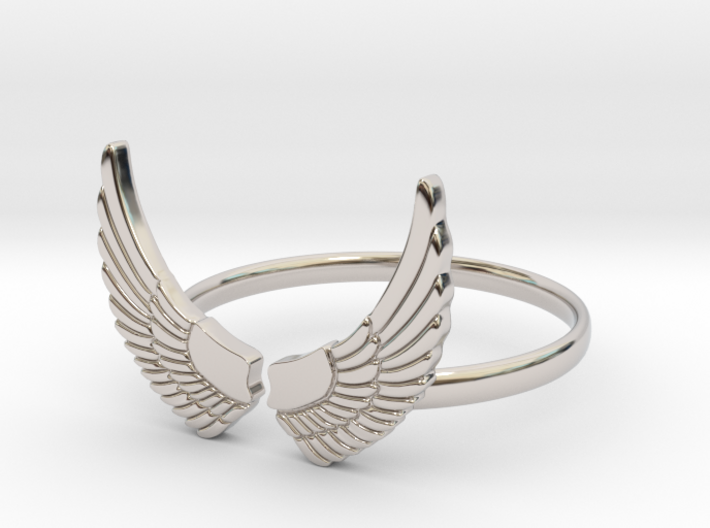 Wings Ring 3d printed