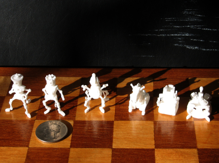 Robo Chess 3d printed WSF prints
