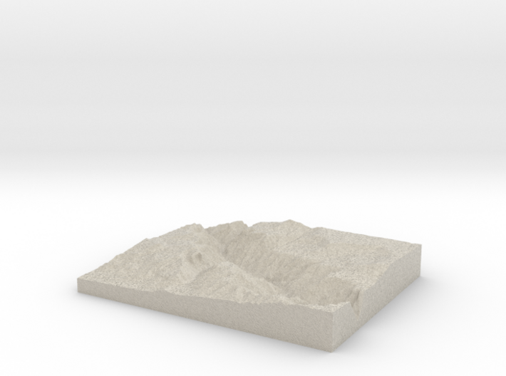 Model of Red Rock Canyon 3d printed