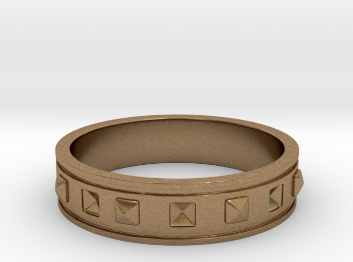 Ring with Studs - Size 9 3d printed