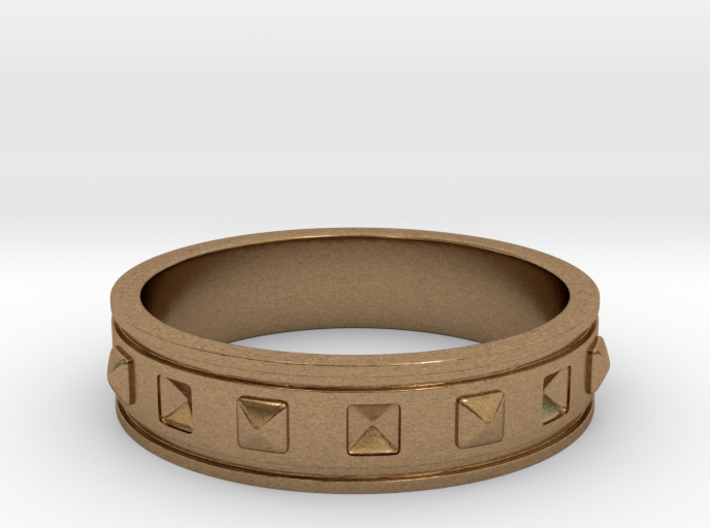 Ring with Studs - Size 8 3d printed