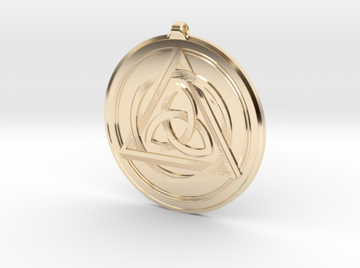Doublesided Celtic Knot Pendant ~ 44mm(1 3/4 inch) 3d printed