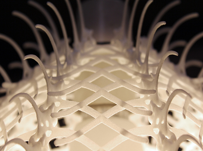 Vertebral 01 - Pendant Lampshade 3d printed 
