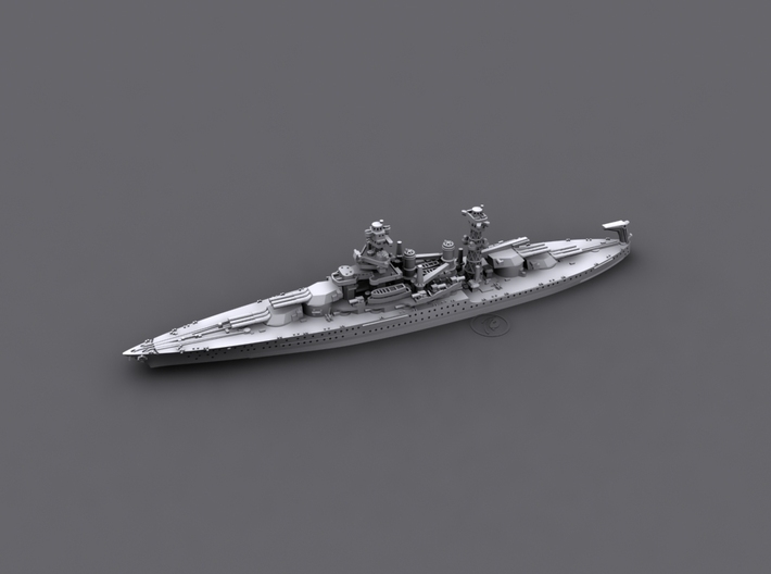 1/1800 US BB43 Tennessee [1941] 3d printed Computer software render