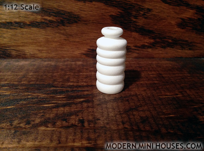 Bubble Vase 3d printed White Strong &amp; Flexible Polished