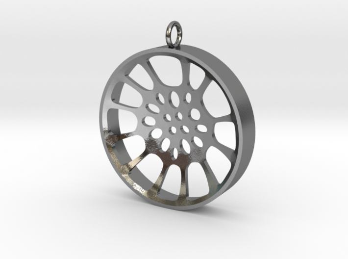 High Tenor &quot;void&quot; steelpan pendant, Large (44mm) 3d printed