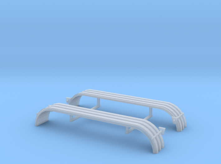 1/64th UFS Triaxle Fenders Rounded Ribbed 3d printed