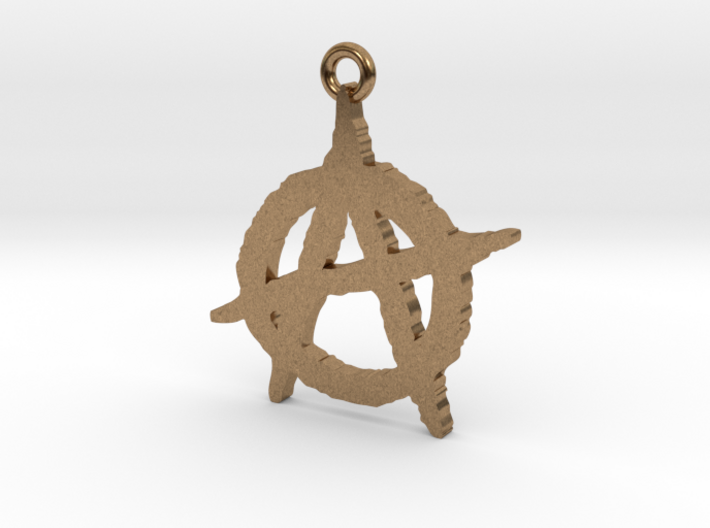Anarchy Symbol Pendant 3d printed