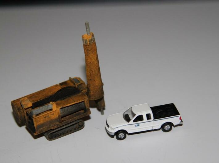 N Scale Rock Drill 3d printed 