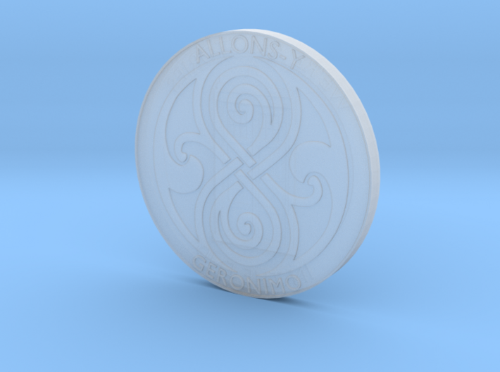 Doctor Who Tardis Coin 3d printed