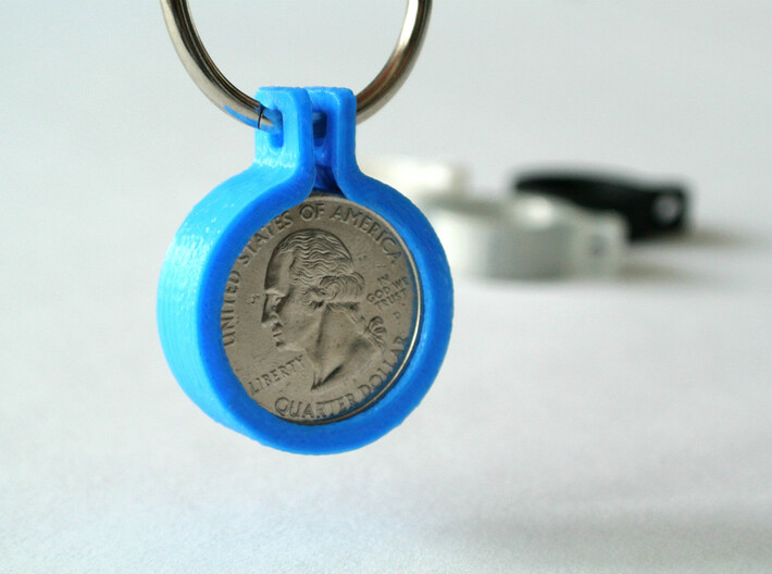 Quarter Coin Holder 3d printed