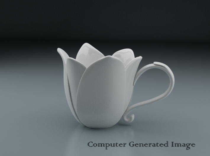 Flower Cup 3d printed