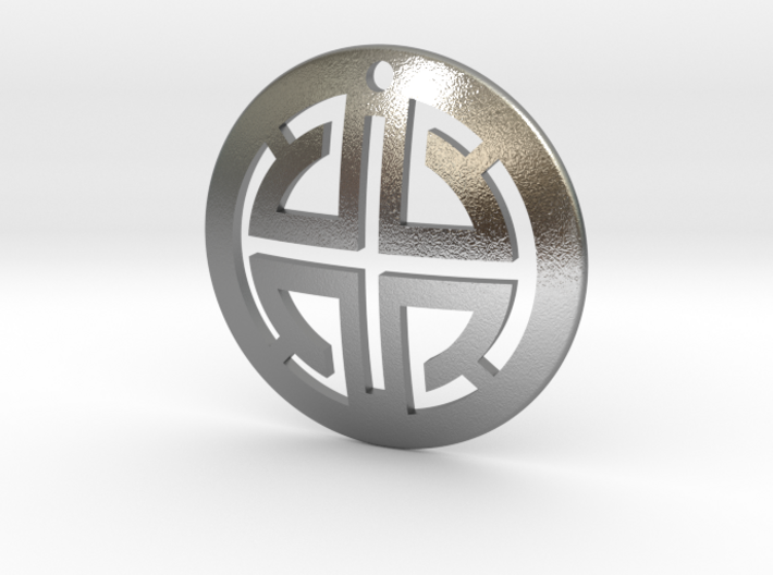 Abstract Men's Pendant 3d printed