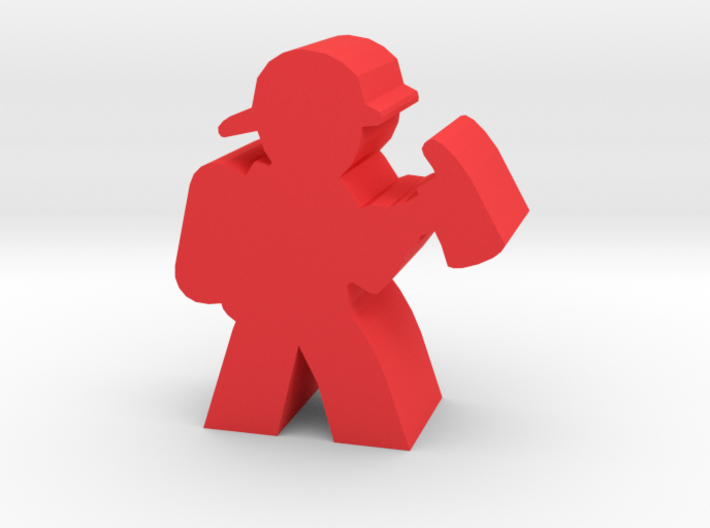 Firefighter Meeple With Axe 3d printed