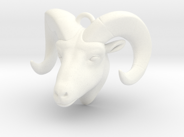Ram head pendant 3d printed