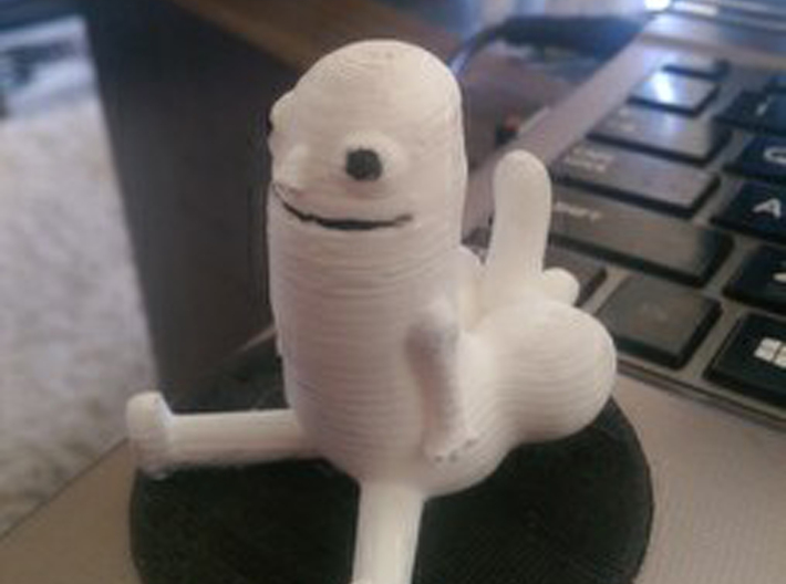 Dickbutt 3d printed The dickbutt in all its glory! Here is an actual print I made myself :-D