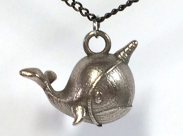 Whale &quot;In Disguise&quot; Necklace Pendant 3d printed