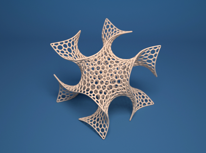 Cubic Gyroid (Voronoi) 3d printed