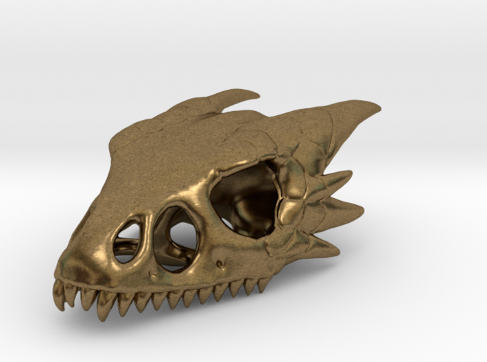Wyvern Skull Pendant 3d printed 