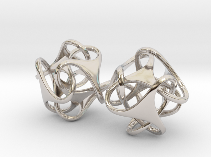Tetron earrings 3d printed