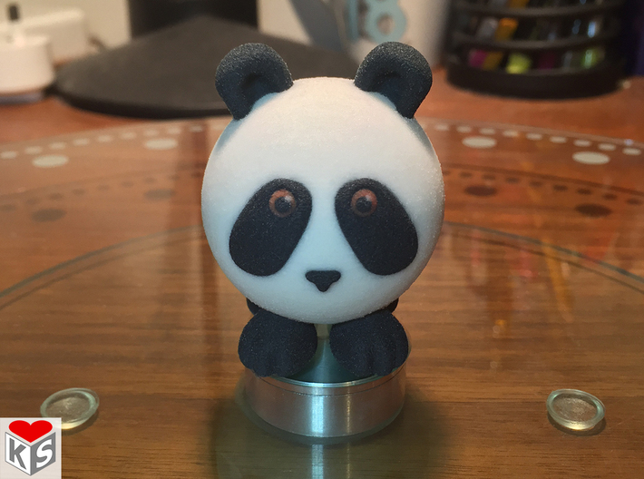 Ball Panda (Solid, 5cm) 3d printed